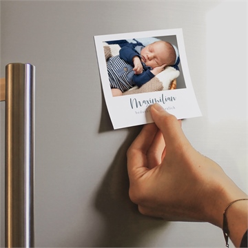 Dankeskarte Geburt magnetkarte kleines herz - Vue 2