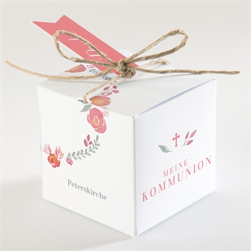 Geschenkbox Kommunion aquarellkranz - Vue 2