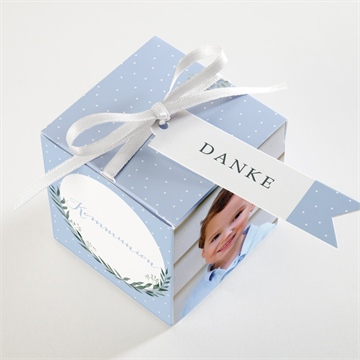 Geschenkbox Kommunion zartes blau - Vue 3