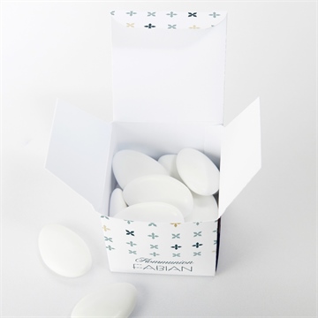 Geschenkbox Kommunion geometrische blumenmotive - Vue 4