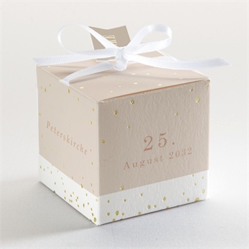 Geschenkbox Kommunion goldener fisch - gold - Vue 3