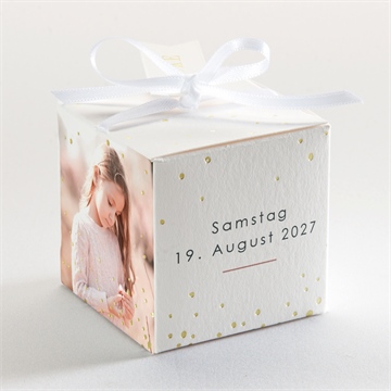 Geschenkbox Kommunion heiliger tag - gold - Vue 3