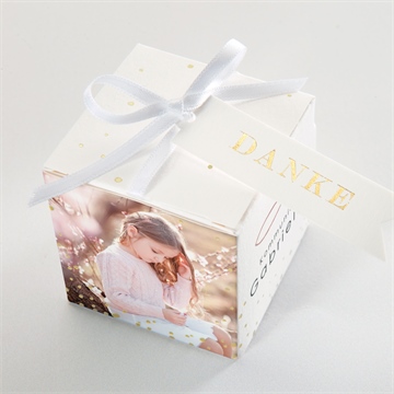 Geschenkbox Kommunion heiliger tag - gold - Vue 4