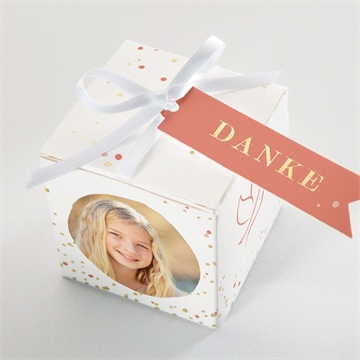 Geschenkbox Kommunion taube - gold - Vue 4