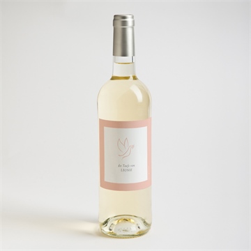 Flaschenetikett Taufe kupfertaube - Vue 2