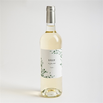 Flaschenetikett Taufe naturbezogen - Vue 2