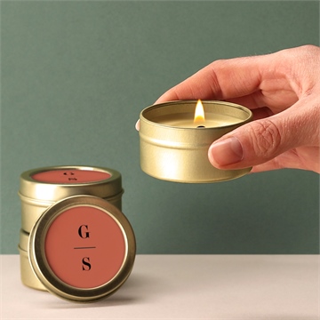 Kerze Hochzeit terrakotta - Vue 2