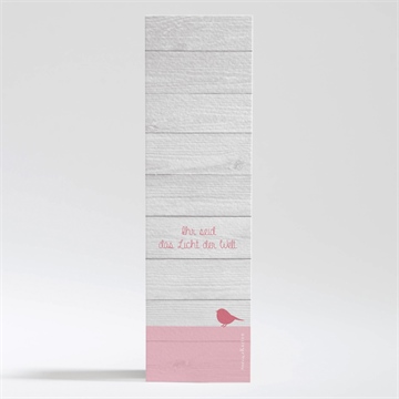 Andenken Taufe rosa schleife - Vue 2