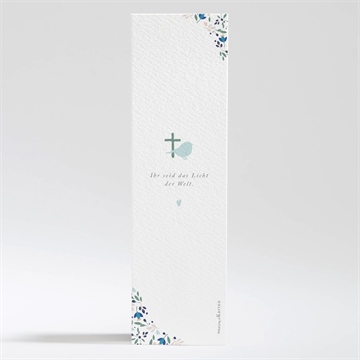 Andenken Taufe zarte blaue blumen - Vue 2