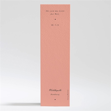 Andenken Taufe kartentrio rosa - Vue 2