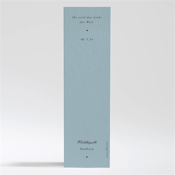 Andenken Taufe kartentrio blau - Vue 2