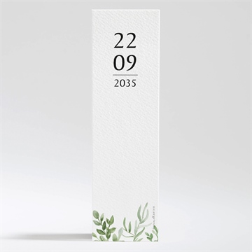 Andenken Taufe kraftpapier und pflanzenmotiv - Vue 2