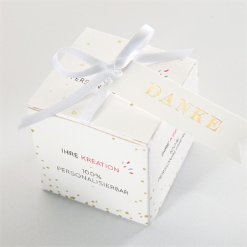Geschenkbox Kommunion blanco-gold - Vue 4