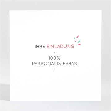 Hochzeitseinladung blanco - 9,5x9,5cm (n3001869)