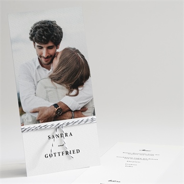 Menükarte Hochzeit fotoautomat schlicht