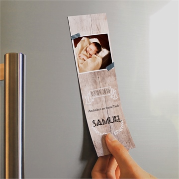 Andenken Taufe wachsender baum - magnet - Vue 2