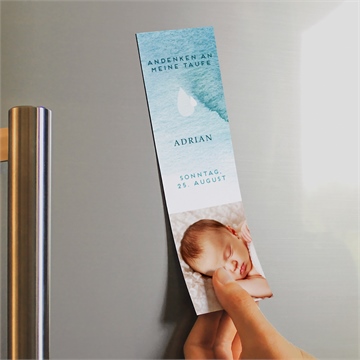 Andenken Taufe wassertropfen - magnet - Vue 2