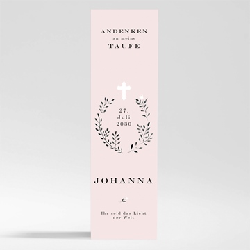 Andenken Taufe ring der natur rosa - magnet