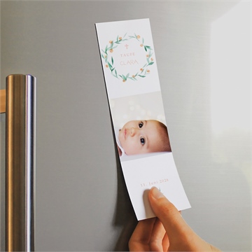 Andenken Taufe wildblumen - magnet - Vue 2