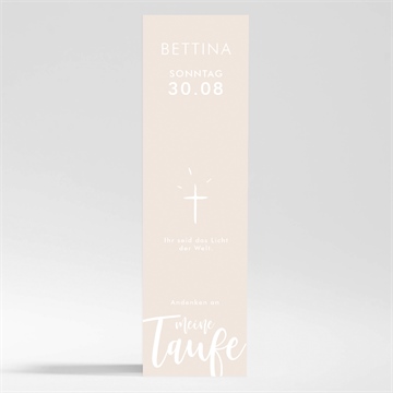 Andenken Taufe kupfer schrift - magnet
