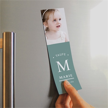 Andenken Taufe initial - magnet - Vue 2