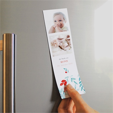 Andenken Taufe blumenfrische - magnet - Vue 2