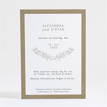 Save the Date Karte festlichkeiten - Vue 2