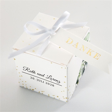Geschenkbox Hochzeit explosion - gold - Vue 4