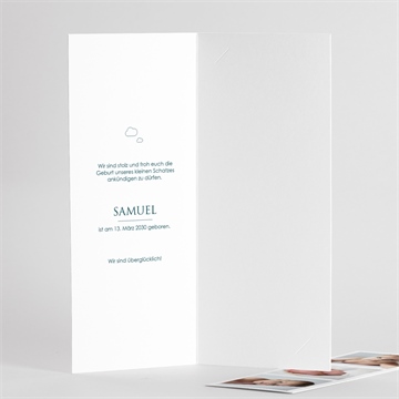 Geburtskarte collage - fotostreifen - vue 3