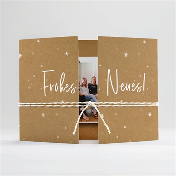 Weihnachtskarte verschneite wünsche