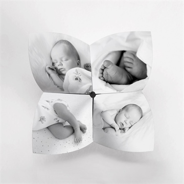 Geburtskarte glück - origami - Vue 2