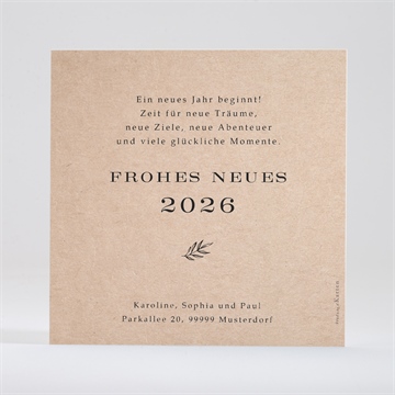 Weihnachtskarte kraft fürs neue jahr - vue 4