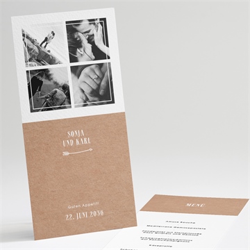 Menükarte Hochzeit ref. N221141