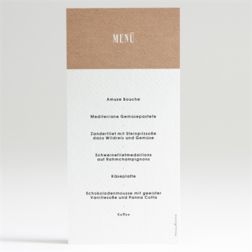 Menükarte Hochzeit myriade - Vue 2