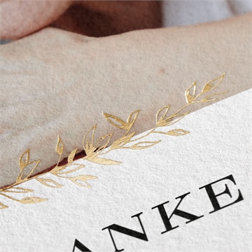 Trauerdanksagung kraftschöpfen - gold - Vue 2