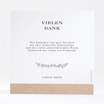 Trauerdanksagung kraftschöpfen - gold - vue 4