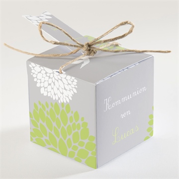 Geschenkbox Kommunion blumen mit tauben - Vue 2