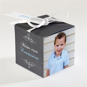 Geschenkbox Kommunion weizenähren blau - Vue 2