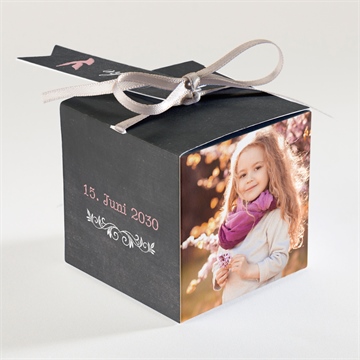 Geschenkbox Kommunion rosa taube - Vue 2