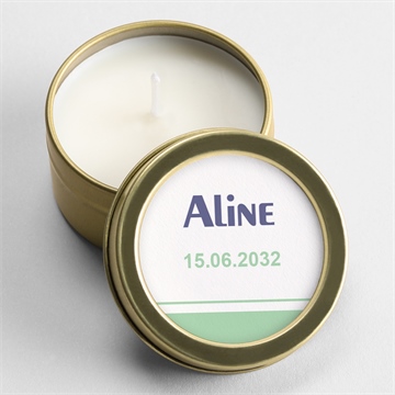 Kerze Kommunion grüner kommunionsgruß