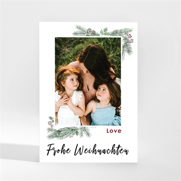 Weihnachtskarte weihnachtssträucher