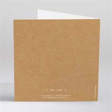 Weihnachtskarte neujahrswünsche kraftpapier - vue 4