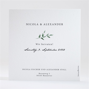 Save the Date Karte unter dem olivenbaum - Vue 2