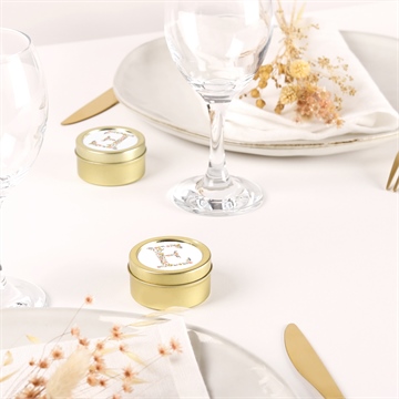 Kerze Konfirmation blumige initiale - Vue 3