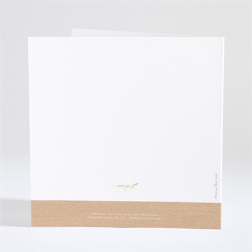 Einladung Konfirmation goldenes initial - Vue 4