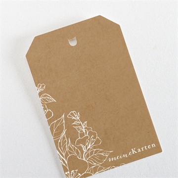 Geschenkanhänger Hochzeit weiße blüten - Vue 3