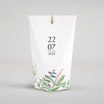 Geschenkbox Hochzeit frühlingsgrün - schachtel - Vue 4