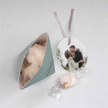 Geschenkbox Hochzeit lorbeergrün -  schachtel - Vue 3