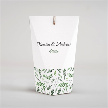 Geschenkbox Hochzeit blätterband - schachtel - Vue 4