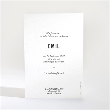 Geburtskarte kleine alkove - Vue 2